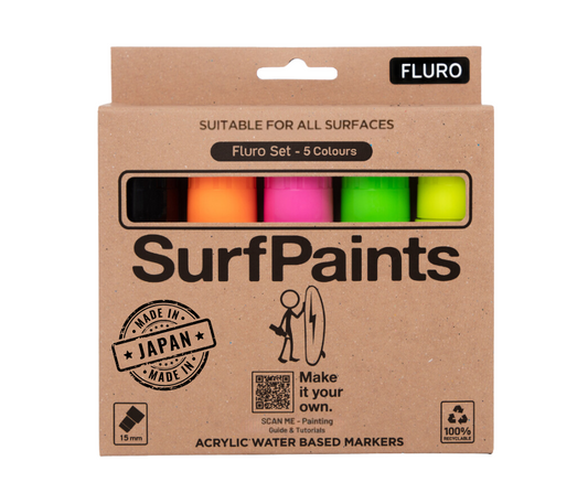 Fluro Acrylic Paint Pens - 15mm Durable Wide Nibs for All Surfaces – Premium Japanese Quality