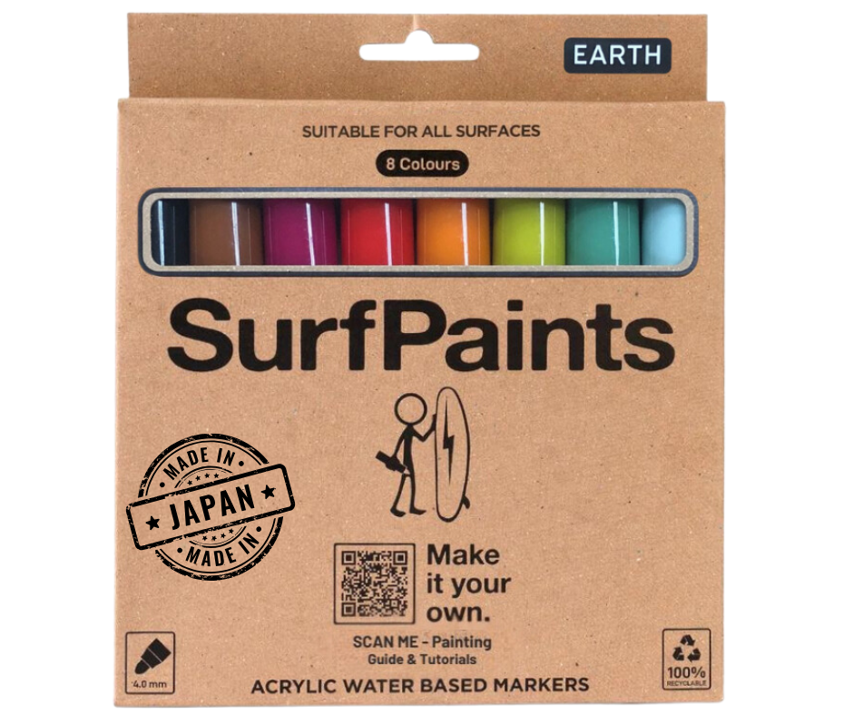 Earth Acrylic Paint Pens - 4mm Durable Bullet Nibs for All Surfaces – Premium Japanese Quality