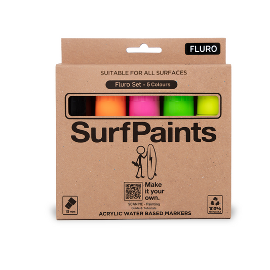 Fluro Acrylic Paint Pens - Size 15mm Square Nibs