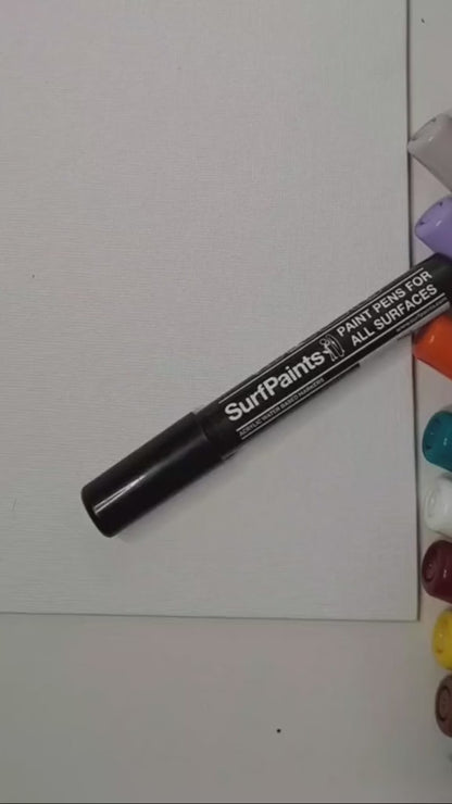 Primary Acrylic Paint Pens - Size 4mm Bullet Nibs